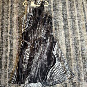 Ali Ro High-Neck Belted Dress - Sz 0
